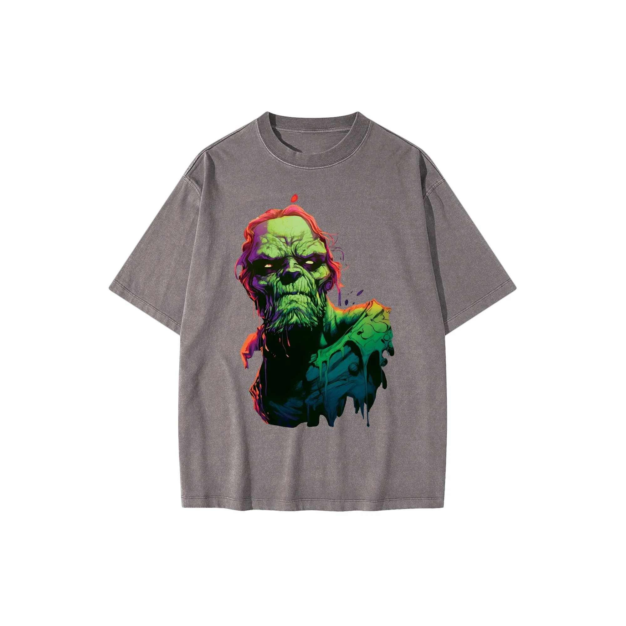 Vibrant Bearded Zombie Cartoon