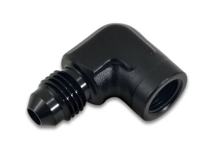 Vibrant Performance 90 Degree 3 AN Male to 1/8 in NPT Male Adapter - Black