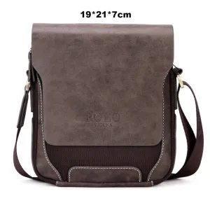 Vicuna Polo Split Leder Kuriertasche - Braun