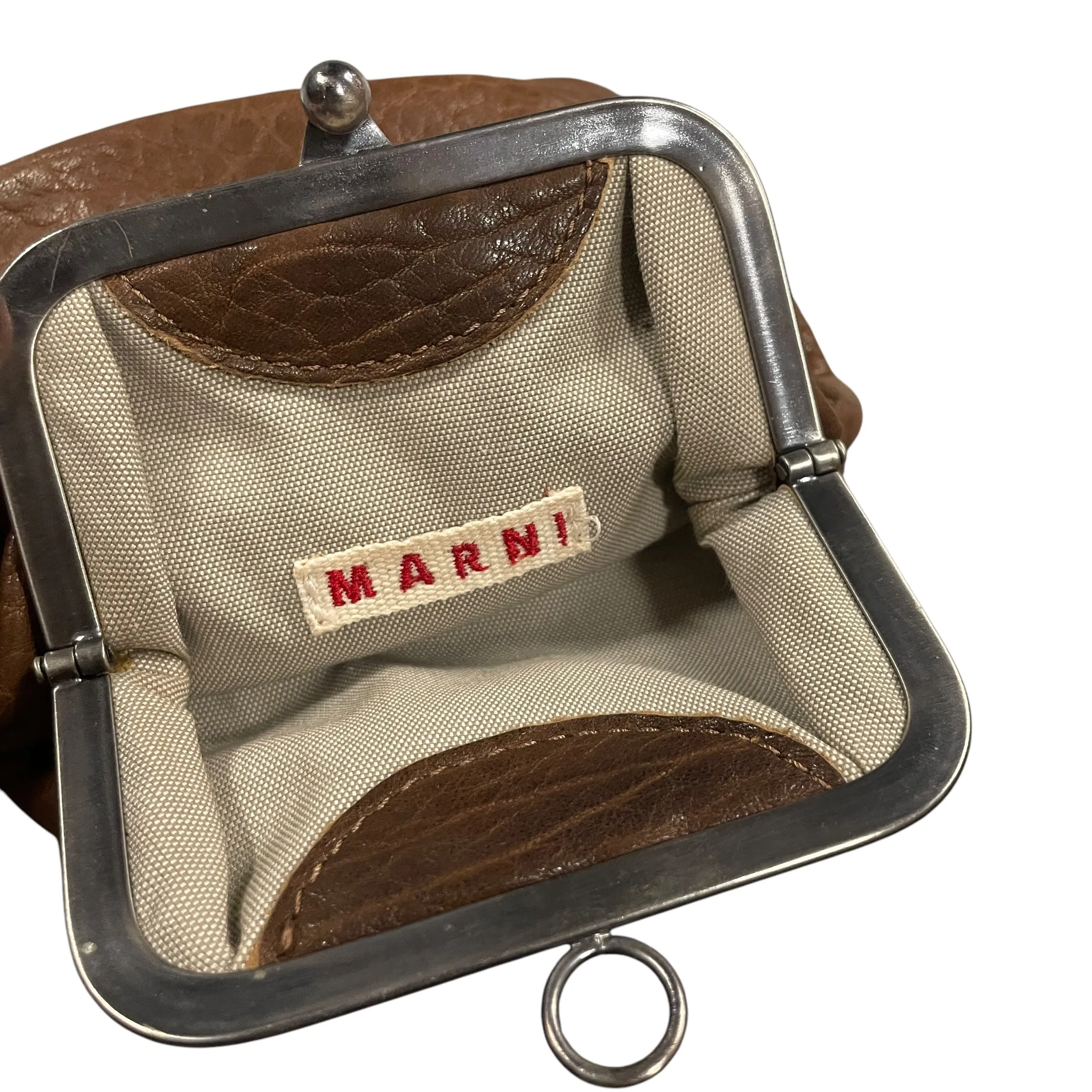Vintage Designer Marni Leather Coin Purse Made in Italy
