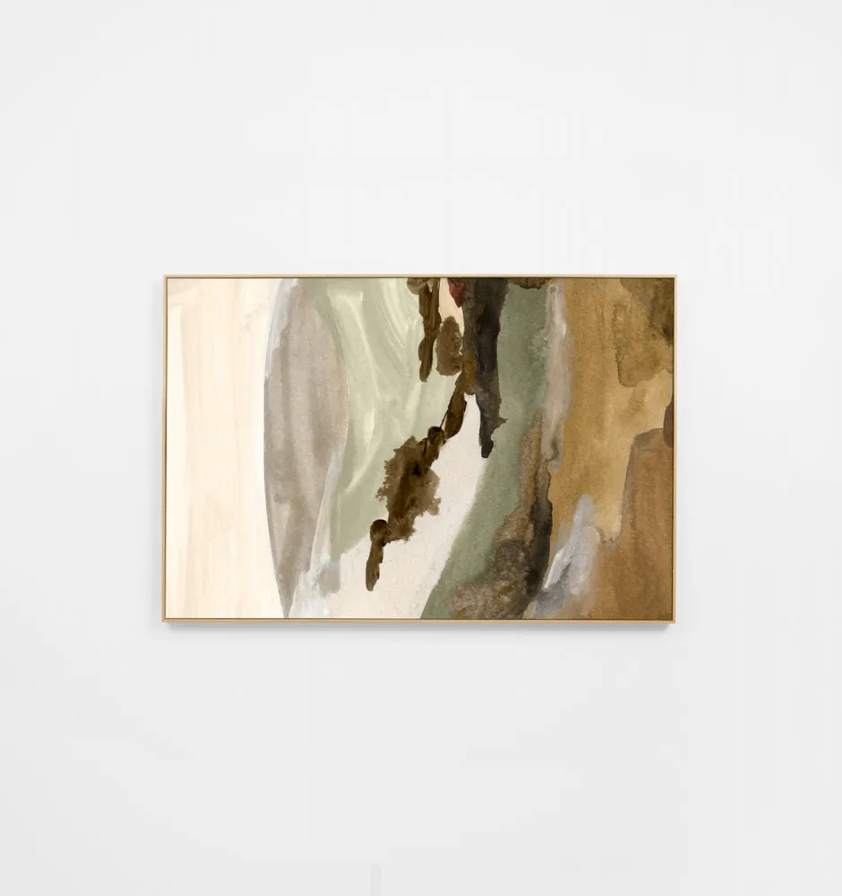 Watercolour Vista Earth 2 Canvas Print