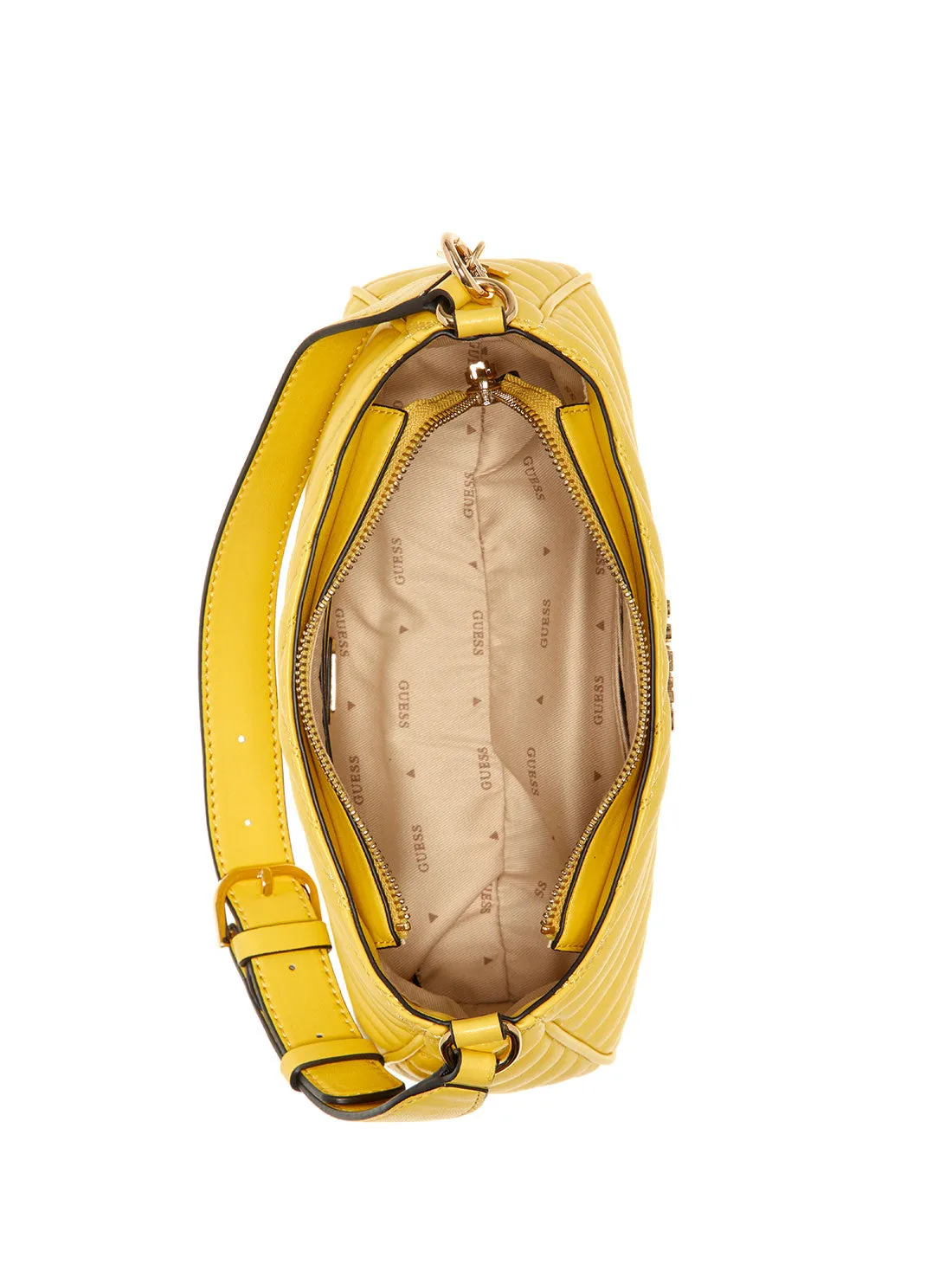 Yellow Keillah Quilted Shoulder Bag