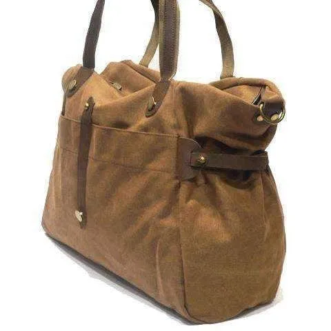 Zede Saint-Lazare - Weekend Travel Sports Bag - Camel